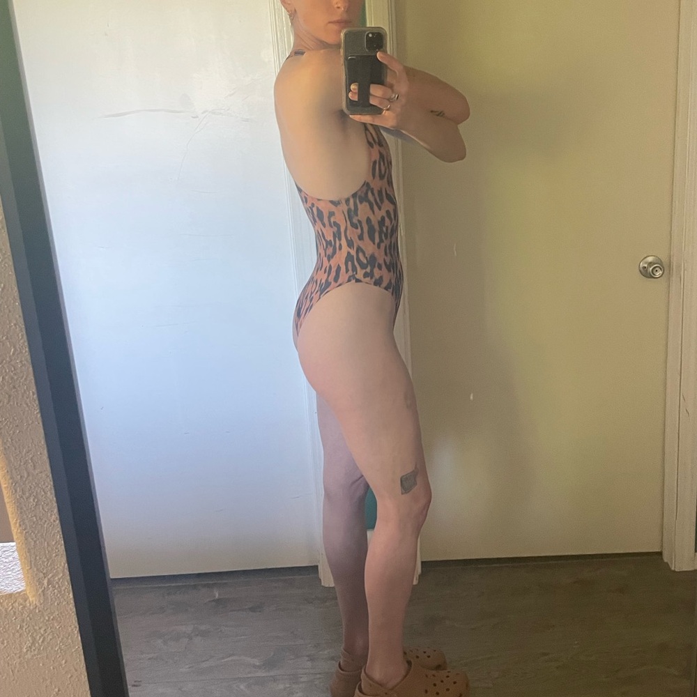 NWOT We Are Hah Leopard Swim or Bodysuit - Picture 2 of 9